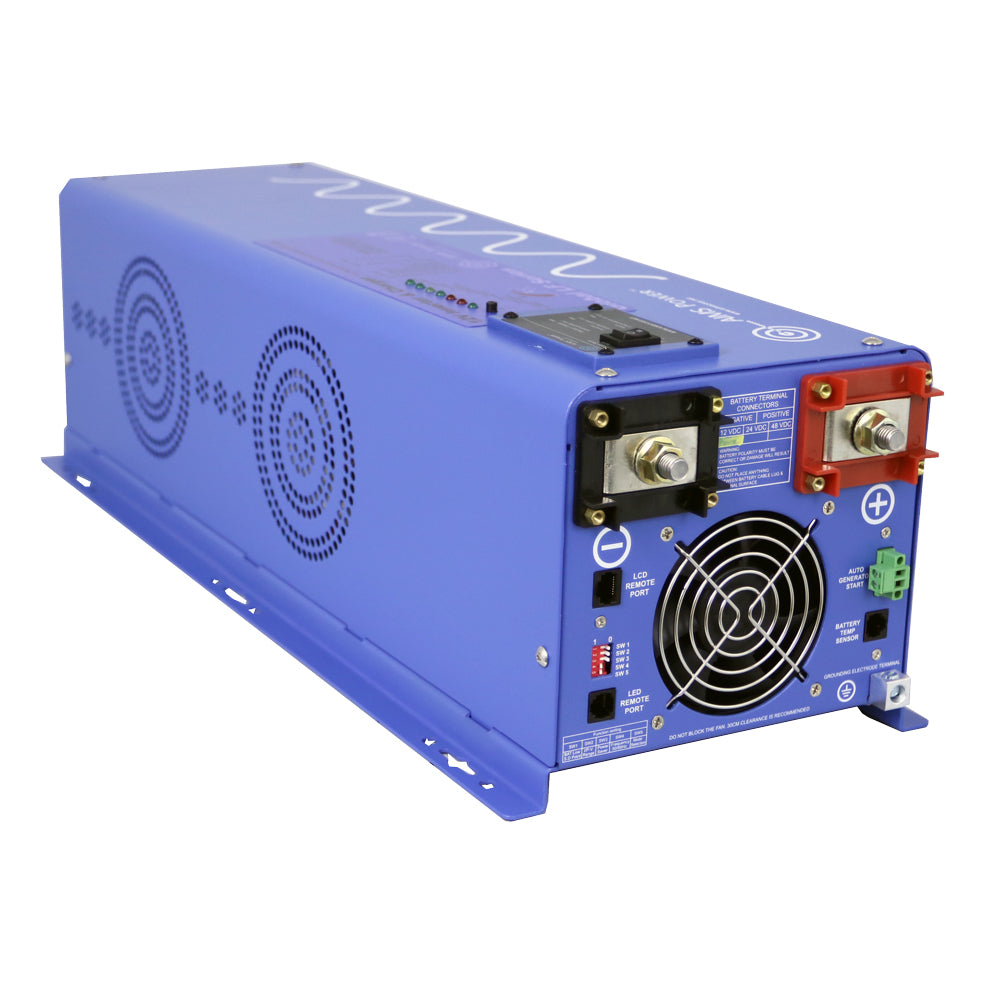 AIMS Power 4000 Watt Pure Sine Inverter Charger 12Vdc / 240Vac Input & 120/240Vac Split Phase Output