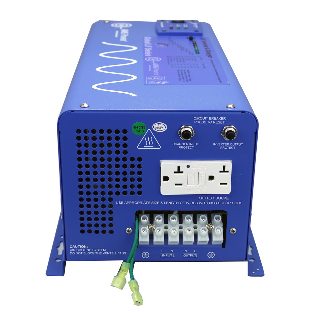 AIMS Power 2000 Watt Pure Sine Inverter Charger with Transfer Switch - OUT OF STOCK TILL MID JULY