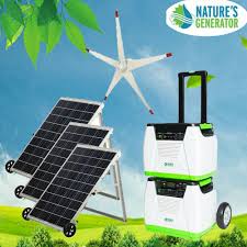 Nature's Generator PLATINUM WE Solar Generator System w/Wind Turbine