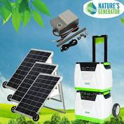 Nature's Generator PLATINUM PE Solar Generator System w/Transfer Kit