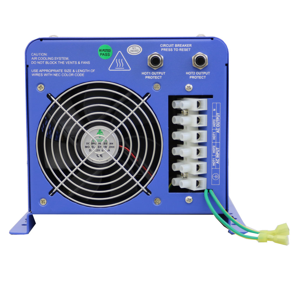 AIMS Power 4000 Watt Pure Sine Inverter Charger 12Vdc / 240Vac Input & 120/240Vac Split Phase Output