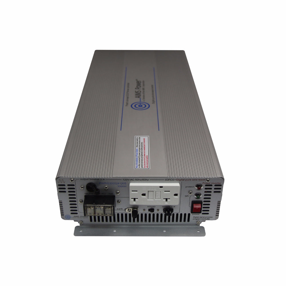 AIMS Power 3000 Watt Pure Sine Wave 24 Volt Inverter - Industrial