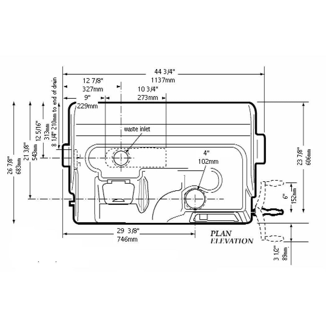 Sun-Mar CenTrex 2000 Central Composting Toilet System