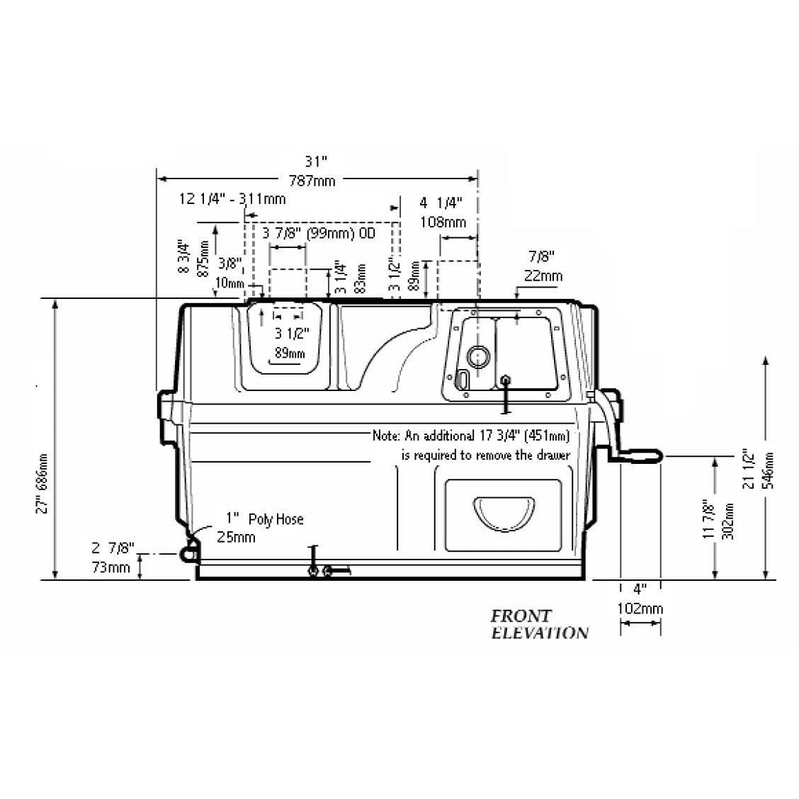 Sun-Mar CenTrex 2000 Central Composting Toilet System