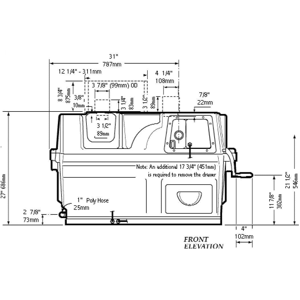 Sun-Mar CenTrex 2000 NE Central Composting Toilet System