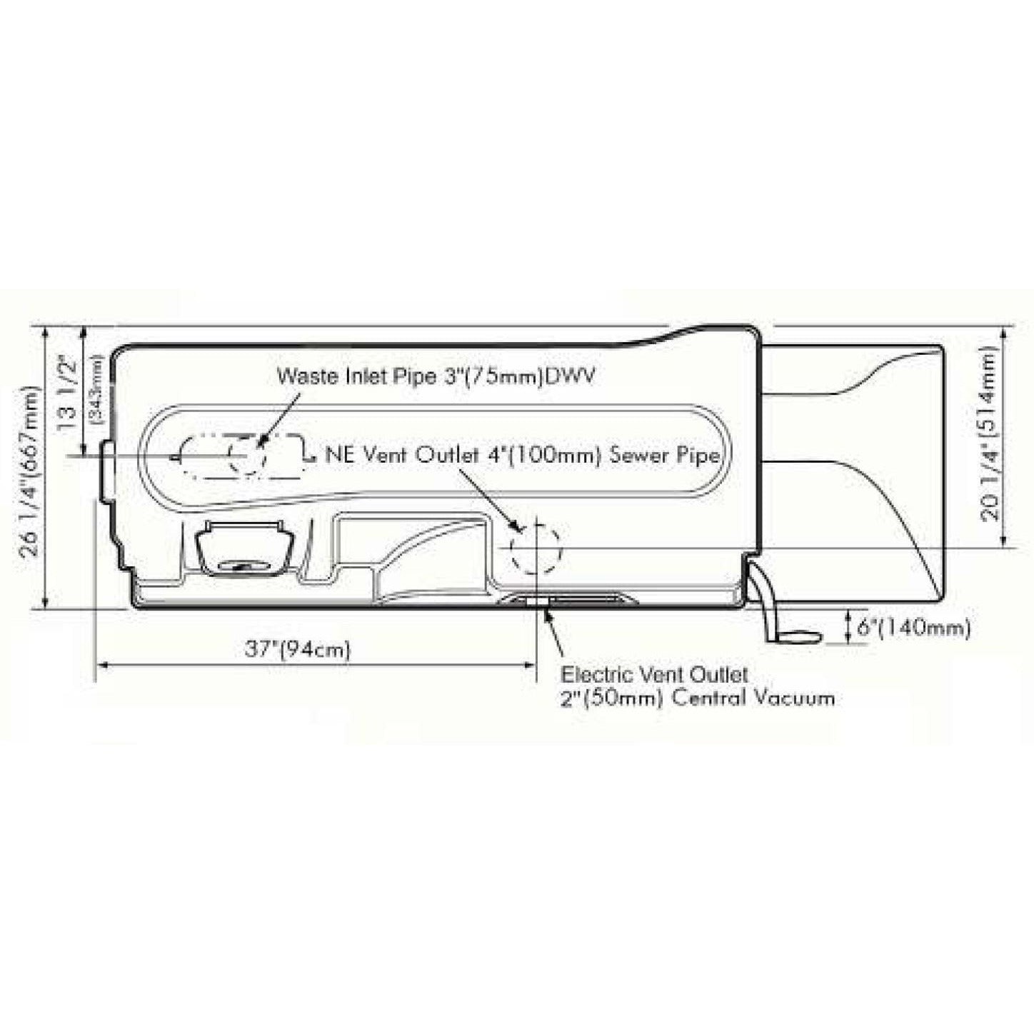 Sun-Mar CenTrex 3000 Central Composting Toilet System